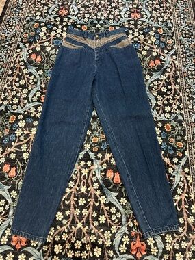 Gitano Vintage 80s Color Block High Rise Jeans